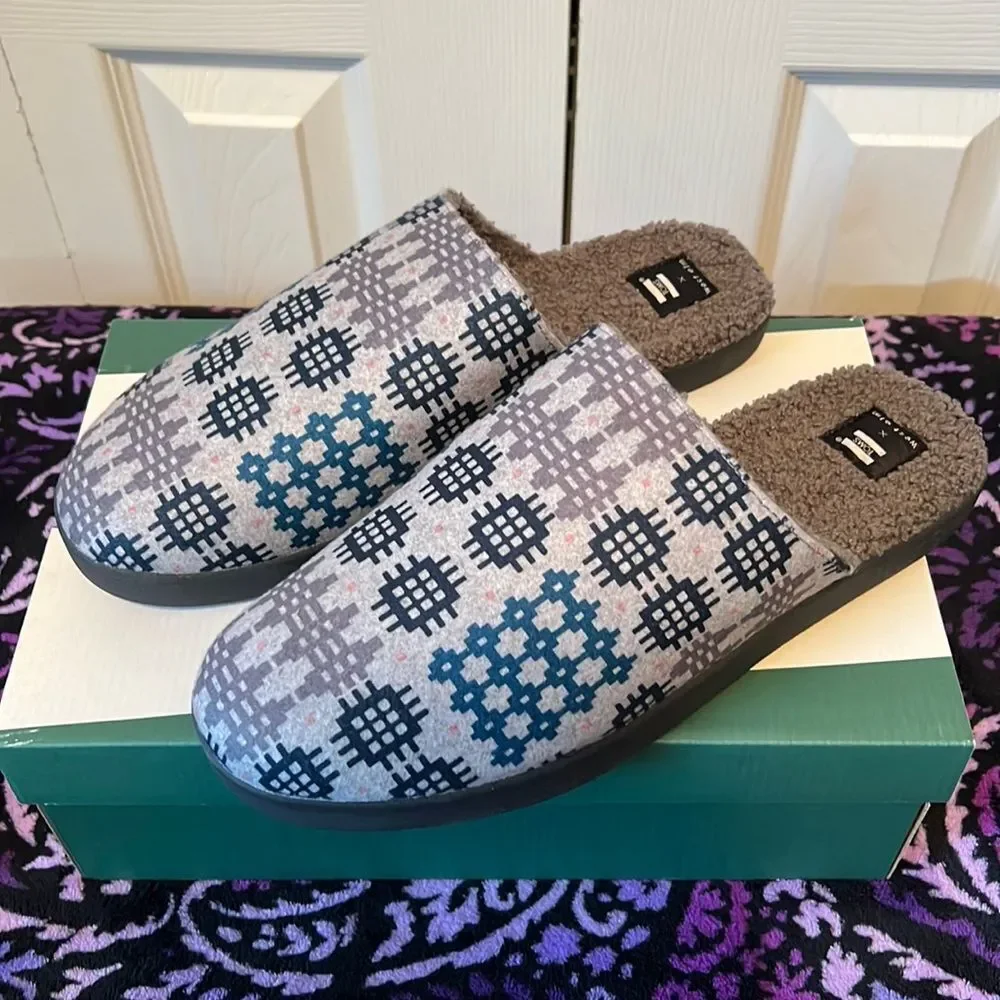 Toms Slippers Frost Grey Snowdon Repreve Two Tone Felt Size 13